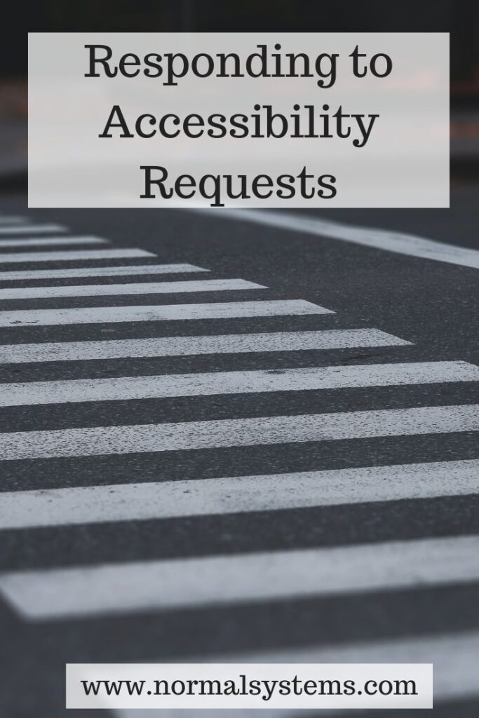 Responding to Accessibility Requests